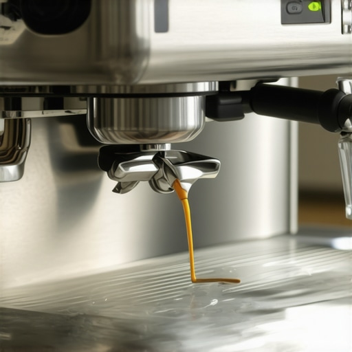 Close-up of a barista setting the temperature on an espresso machine's digital display before brewing.