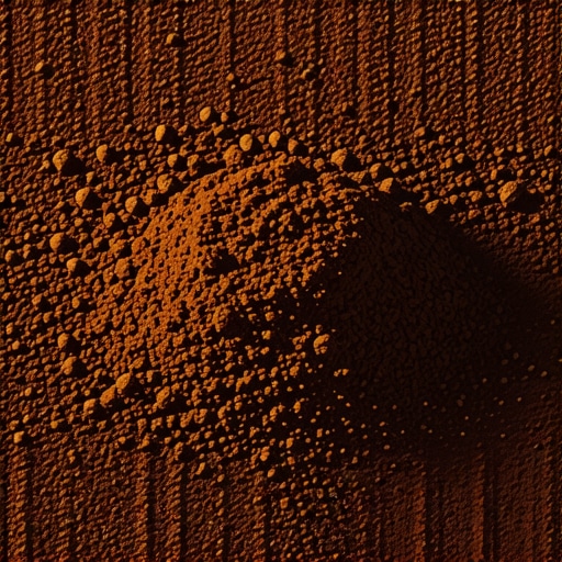 Close-up view of a clean, well-maintained coffee grinder burrs with fresh grounds