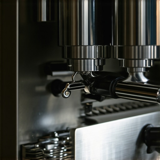 A professional barista thoroughly cleaning espresso equipment to maintain optimal performance