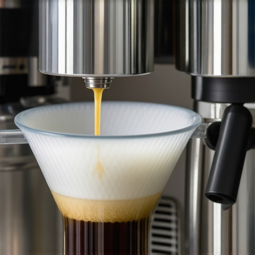 Barista replacing water filter inside espresso machine