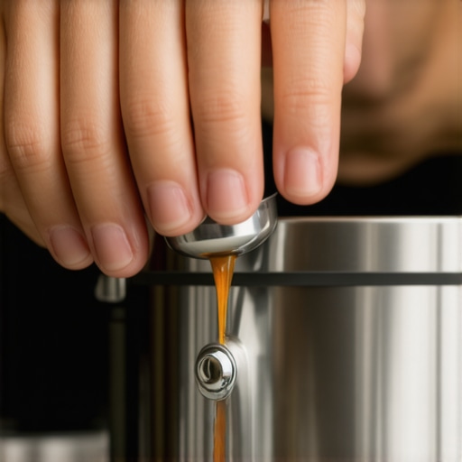 A barista tamping espresso grounds evenly in a portafilter ensuring optimal extraction.