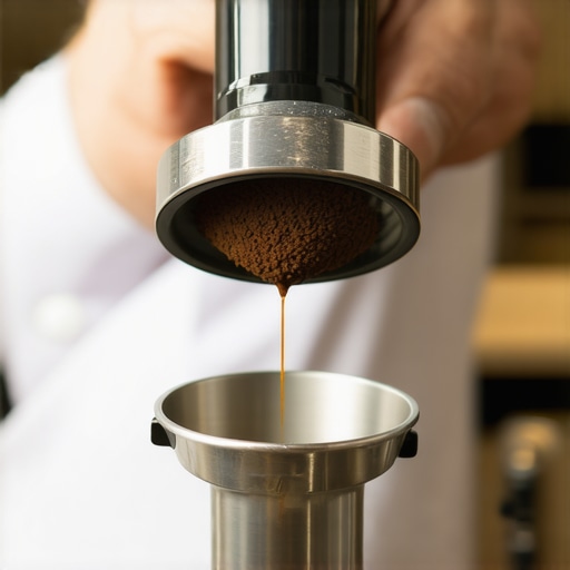 Using a calibrated tamper to apply consistent pressure during espresso preparation, ensuring gasket longevity.