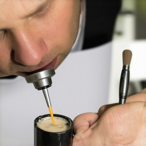 Cleaning a Solenoid Valve Technician cleaning the solenoid valve of an espresso machine to prevent blockages.