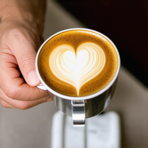 How to Hold the Pitcher for a More Symmetrical Latte Art Heart