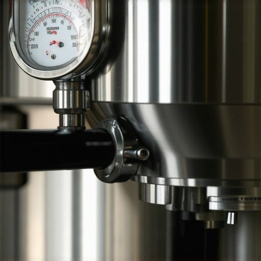 Home barista examining an espresso machine's pressure gauge for troubleshooting