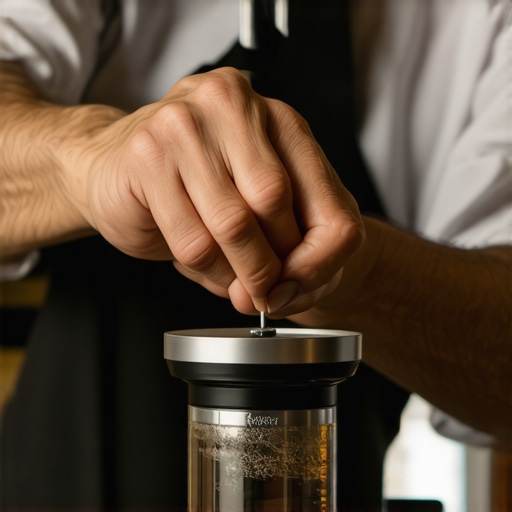 Precision Calibration for Perfect Coffee Barista using caliper to calibrate coffee grinder burrs for optimal grind size