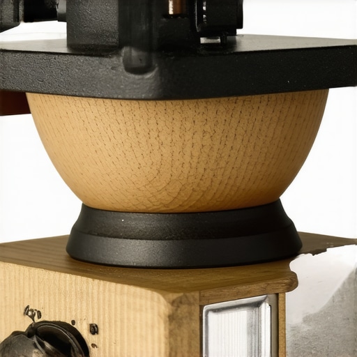 Close-up of a coffee grinder's burrs highlighting alignment and cleanliness.