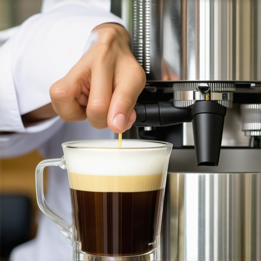 Close-up of calibration weights and cleaning tools on espresso grinder.