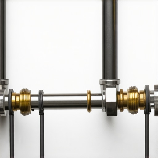 Detailed image of a professionally installed drain line with correct slope and fittings for a home espresso setup.