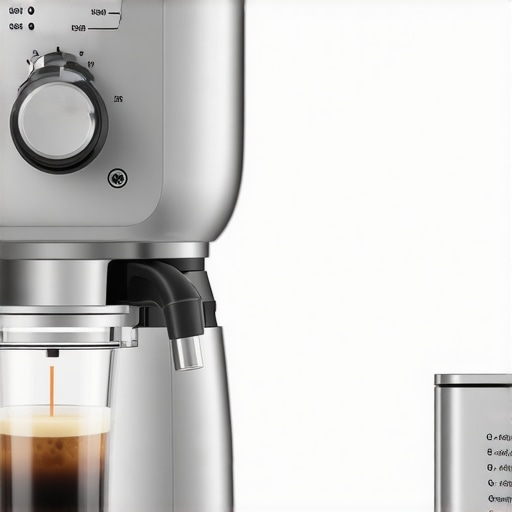 A detailed image showing maintenance points on an espresso machine
