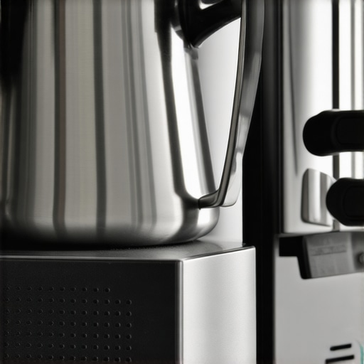 Silicone dampener under milk pitcher on espresso machine