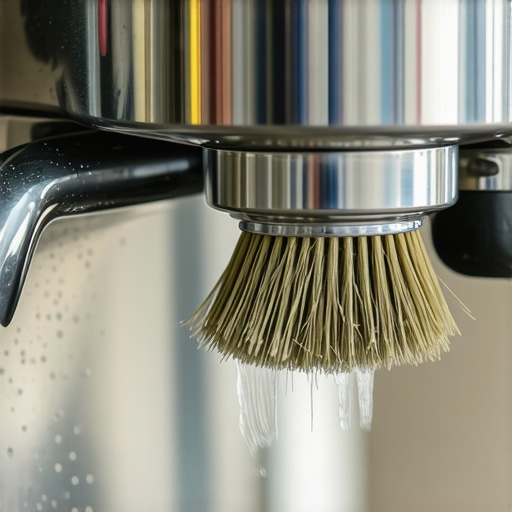 Cleaning the group head of an espresso machine