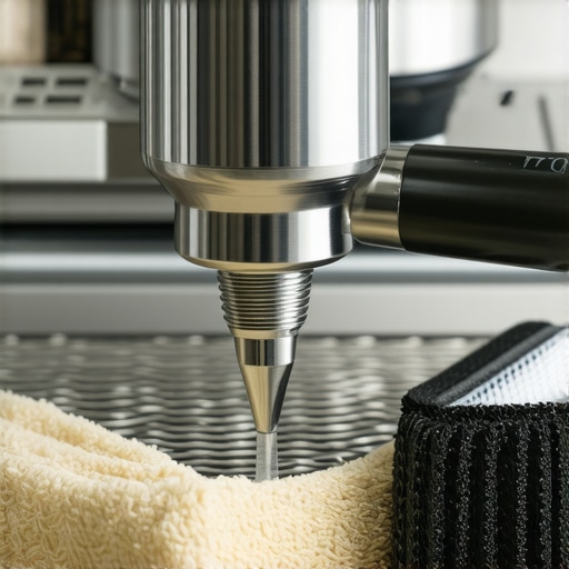 Close-up of a disassembled steam wand tip for maintenance