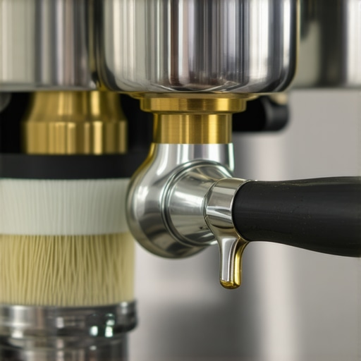 Lubricating an E61 espresso machine group head cam to ensure smooth lever action
