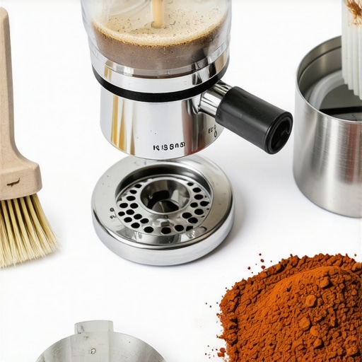 Espresso group head cleaning supplies and silicone gasket