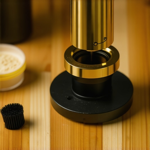 Essential Espresso Machine Maintenance Tools Cleaning an espresso machine group head with a brush and backflush powder.