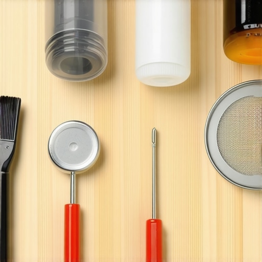 Close up of silicone gaskets and espresso machine repair tools
