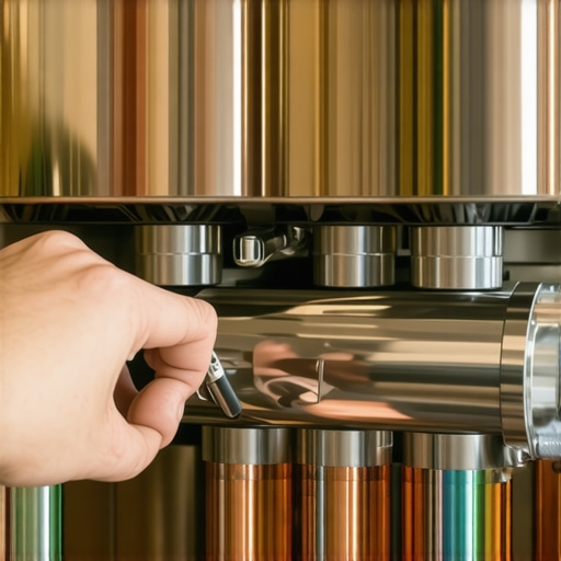 Using a stubby screwdriver to maintain an espresso machine