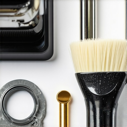 Home Espresso Machine Maintenance Kit Tools and parts for home espresso machine maintenance including a group gasket and cleaning brush