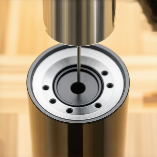 Close up of espresso machine group head maintenance with new gasket