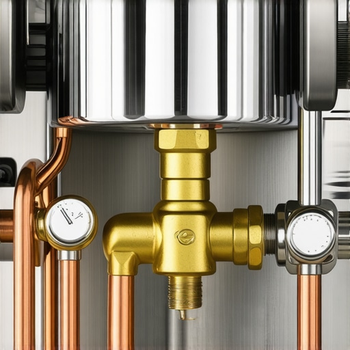 Close up of an espresso machine solenoid valve being inspected for leaks