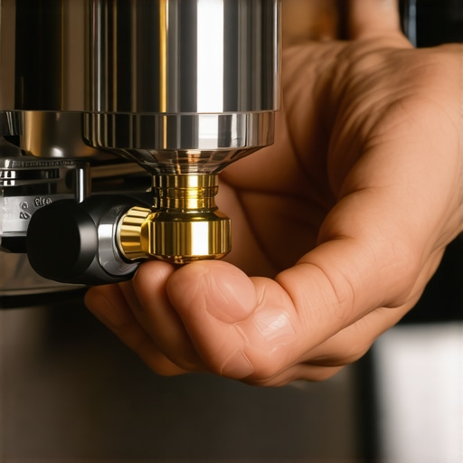 Maintenance of an E61 Group Head Cam Applying Molykote 111 lubricant to a coffee machine cam for smooth lever operation.