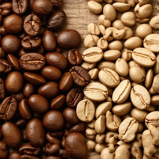 Oily vs Dry Coffee Beans Comparison Comparing coffee bean surface texture for grinder health