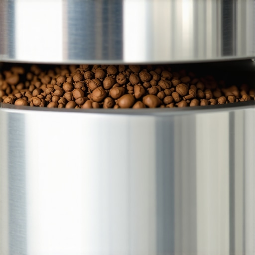 Precision Steel Coffee Grinder Burrs Close-Up A detailed macro view of professional espresso grinder burrs showing the importance of precision gear.