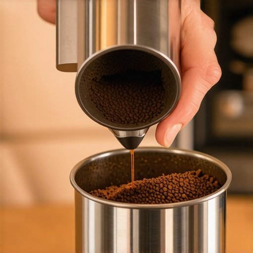 Professional Coffee Distribution Technique Barista using a distribution tool on a portafilter