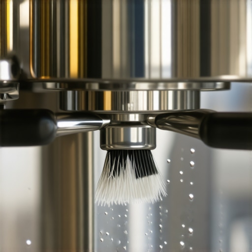 Barista cleaning an espresso machine group head to maintain shot quality