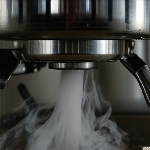 Purging an espresso steam wand Dry steam purging from a stainless steel espresso machine wand