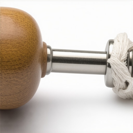 Step-by-step fix for a wobbly espresso tamper handle using teflon tape on the threads.