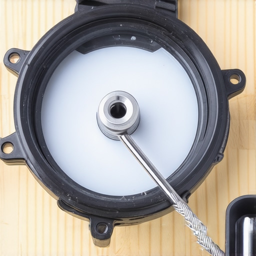 Close up of barista tool replacing a group gasket on an E61 espresso machine head