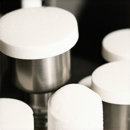 Cleaning coffee grinder burrs with specialized oil-absorbing tablets instead of rice.