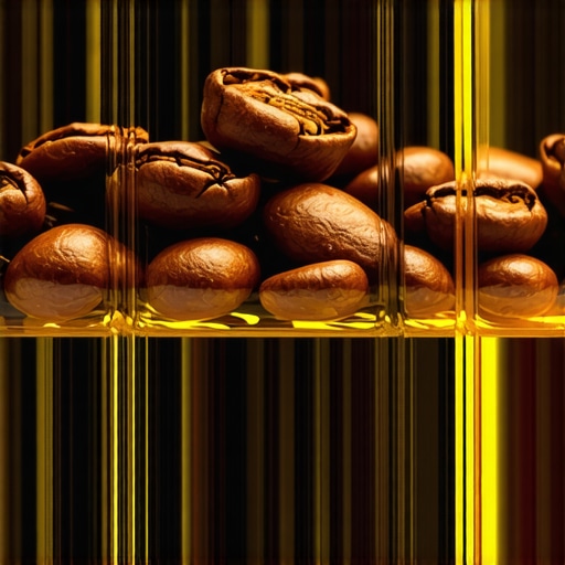 The Science of Coffee Bean Degassing A macro view of freshly roasted coffee beans showing the importance of resting time for espresso.