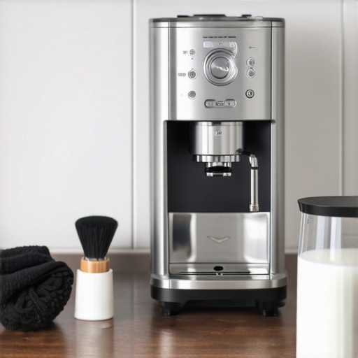 The Ultimate Home Barista Maintenance Station Organized espresso machine and grinder with cleaning tools for home maintenance