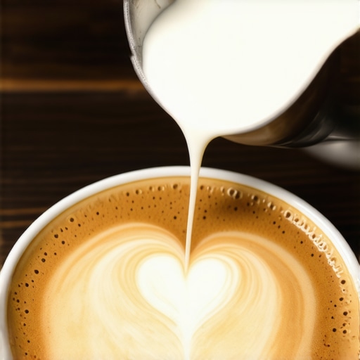 The trick to pouring a heart when your milk is too thick