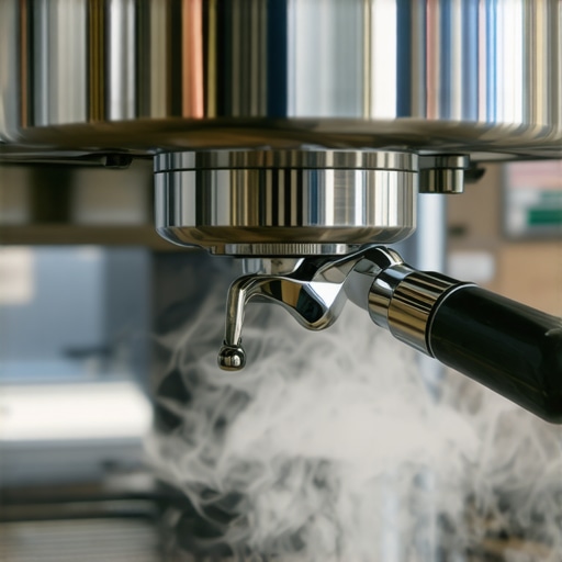 Wrapping a steam wand in a hot towel to clear milk blockages