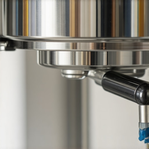 Man installing a blue silicone gasket into an espresso machine group head