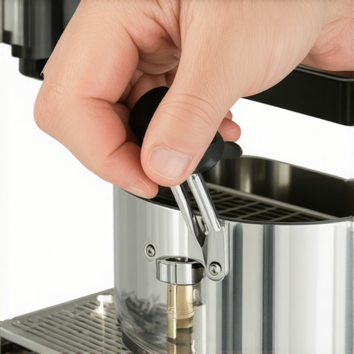 Using the screw extraction method for espresso gaskets Close up of removing a group gasket from an espresso machine using a drywall screw to protect the chrome