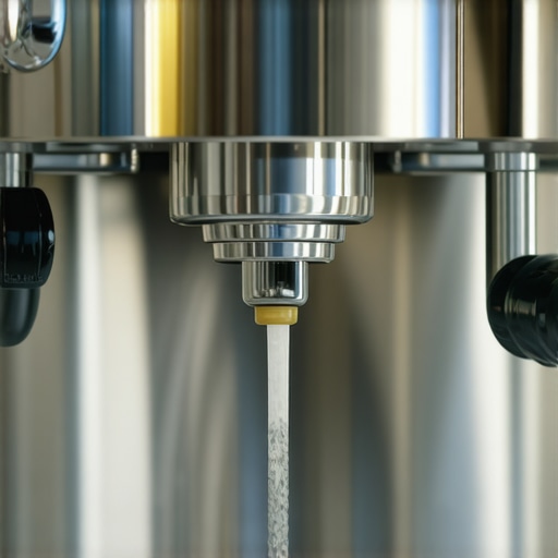 A person filling an espresso machine water tank to emphasize the importance of water quality.