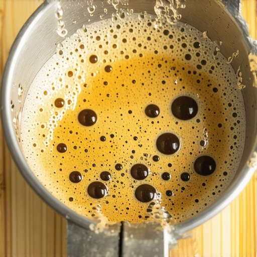 A soupy espresso puck illustrating common headspace issues.